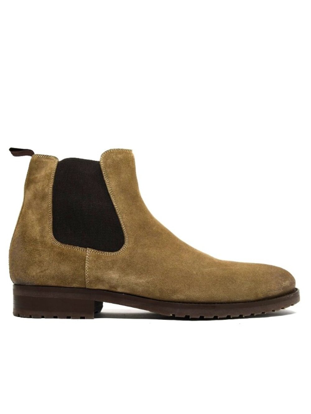 New! Magnanni Kam Chelsea Boots Suede Tan Brown 25999 12 M 45 DD509A